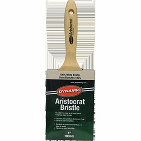 BEAUTYBLADE HB198110 4 in. Aristocrat Flat White Bristle Brush 4 in. BE3579217